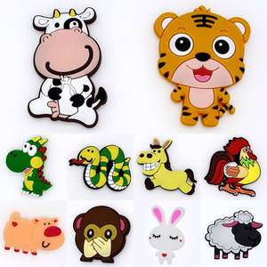 Aimants de réfrigérateur en caoutchouc souple pour enfants, filles et garçons, taille personnalisée, motifs personnalisés, logo client, 1 pièce/sac OPP - Product Image 4