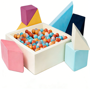 Ensemble de mousse souple OEM <span class=keywords><strong>avec</strong></span> <span class=keywords><strong>piscine</strong></span> à balles Tangram personnalisée pour les fabricants d'équipements de terrain de jeux intérieurs - Product Image 2