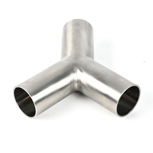 Vệ sinh thép không gỉ SS304/SS316L 28wb đúng Hàn <span class=keywords><strong>Y</strong></span> loại ống <span class=keywords><strong>Tee</strong></span> OEM ODM mông hàn <span class=keywords><strong>TEE</strong></span> 1/2 "-4" Ống phù hợp đánh bóng - Product Image 6