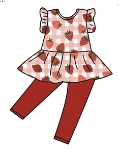 Zs2024 été <span class=keywords><strong>fraise</strong></span> imprimer <span class=keywords><strong>maillot</strong></span> <span class=keywords><strong>de</strong></span> <span class=keywords><strong>bain</strong></span> pour filles enfants jupe justaucorps bébé fille bulle barboteuse - Product Image 4