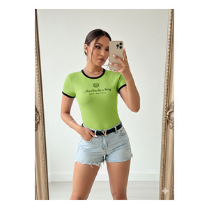 Combinaison moulante à manches courtes et col rond pour femme, entièrement en Lycra, taille normale 55 cm - Product Image 2