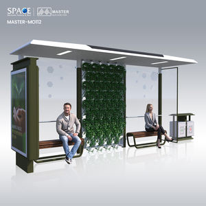 Green Plant Basin Design Bus Shelter Eco-Friendly City Bus Station Publicidad Cajas de luz para la venta - Product Image 5