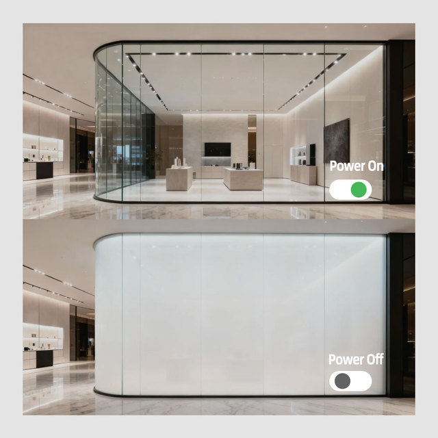 Electrochromic Transparent Window Film Self-adhesive Pdlc Smart Glass Film Electric Privacy Dimming Glass Film Pdlc