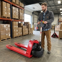 Transpalette électrique au lithium TOSO 1,5 tonne 2 tonnes 48V avec pneus en PU pour la manutention en entrepôt