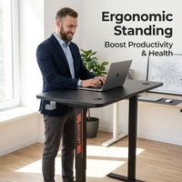 Bureau d'ordinateur de jeu commercial en métal, vente en gros d'usine, table PC noire, bureau moderne extensible pour la maison et le bureau