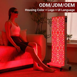 แผงไฟบำบัดแสงสีแดง GLPE ครอบคลุมทั้งร่างกาย 720W พร้อมขาตั้ง สำหรับใช้ในบ้าน บรรเทาอาการปวด รับประกัน 5 ปี อินฟราเรด OEM/ODM ปลั๊กแบบ US สำหรับใบหน้า - Product Image 4