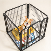 Clôture pour chien en fil métallique robuste, sur mesure, directement de l'usine, parc d'exercice portable et pliable pour chiots