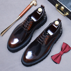 Zapatos Oxford para Hombre de Diseño Moderno, Precio de Fábrica al por Mayor, Alta Calidad, Cuero Genuino, Impresión Personalizada, Hechos a Mano - Product Image 2