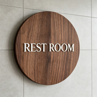 Plaque de porte personnalisée en acier inoxydable avec numéro de maison 3D, résistante à l'eau, décoration moderne pour hôtel, villa, entrée