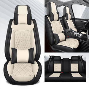Housse de <span class=keywords><strong>siège</strong></span> de voiture en cuir de luxe toutes saisons, <span class=keywords><strong>2</strong></span> sièges avant, <span class=keywords><strong>3</strong></span> sièges arrière, compatible avec Subaru, ensemble complet - Product Image 1