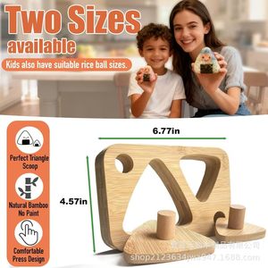 Wooden Rice Ball Mold Triangle Shape For DIY Bento Sushi Making Tool - Product Image 2