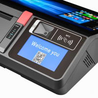 Scanner de codes à barres de 11.6 pouces vérificateur de prix de paiement capacitif en ligne tout en un machine cloud système de point de vente au détail avec lecteur de carte