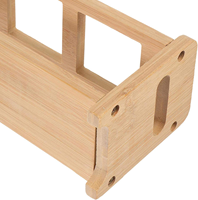 Étagère de rangement pour bouteilles de cuisine rustique en bois, sur pied, multifonction, à double niveau, avec 4 porte-gobelets en verre, non pliable, pour portes/murs