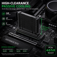 SNOWMAN MS2 M.2 SSD Cooler 2 Pipa Panas 0dB Radiator Pendingin Pasif Senyap untuk 2280 PCIe 5.0 NVMe Desktop PC Heatsink