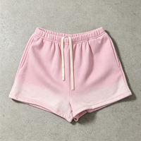 Short en coton vintage de haute qualité, effet délavé, 380 g/m², en molleton français, impression DTG personnalisée, short d'été