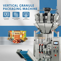 Pesadora y Llenadora Vertical Automática Multifuncional 250G-1000G para Gránulos y Alimentos, con Motor para Etiquetado y Tapado de Bolsas de Papel/Plástico
