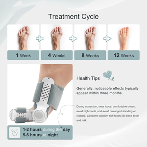 Corrector de Juanetes, Enderezador de <span class=keywords><strong>Dedos</strong></span> Grandes del Pie, <span class=keywords><strong>Férula</strong></span> Ajustable para Alivio del Dolor de Juanetes, Uso Diurno/Nocturno para Hombres y Mujeres - Product Image 5