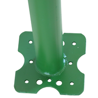 Poteaux d'échafaudage télescopiques en acier de haute qualité, robustes, pieds réglables, structure de support triangulaire, vente en gros