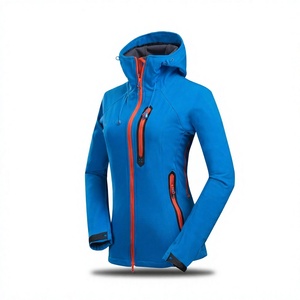 MAINTAIN Damen-Softshell-Bluse mit Reißverschluss und abnehmbarer Kapuze zum Wandern/Laufen/Camping, wetterfest, winddicht, schmale Passform, Winter, leicht - Product Image 3