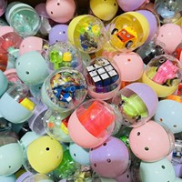 Pokeball 4.5cm dengan Figur Anime Kartun Kecil, Mainan Blind Box untuk Anak-anak, Bola Kapsul