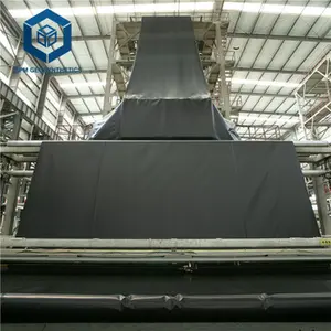 Pe Geomembrane HDPE Plastic Pond Liner Waterproof Smooth PE Geomembrane 1.5mm Black Plastic Geomembrane Manufacturer In China