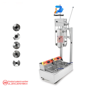 China al por mayor España <span class=keywords><strong>Mini</strong></span> Churros que hace la máquina con freidora llenadora de alta eficiencia de acero inoxidable eléctrico para Harina de panadería - Product Image 1