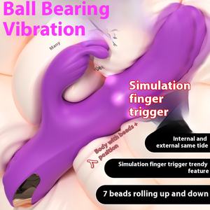 Kadın vücut bakımı araçları g-spot yapay penis tavşan vibratör Anal vibratör klitoris enayi yetişkin seks oyuncakları kadın çift yalama vibratör - Product Image 5