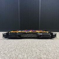 BRJ BO-4120 4 Kanal 1U Rackmount 4*1200W Penguat Audio Profesional 4 Kanal Kelas D Penerima Stereo Digital Untuk Sistem Suara