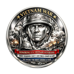 Pièce commémorative en métal « 58 479 pour toujours honorés » – Carte du <span class=keywords><strong>Vietnam</strong></span>, Sacrifice et Fraternité – Cadeau souvenir à thème - Product Image 5