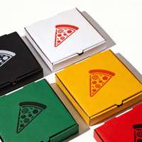 Boîte à pizza isotherme en carton ondulé personnalisée et imprimée, écologique, pour restaurants, vente en gros, avec logo
