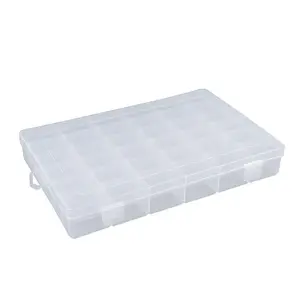 29643 36 compartments Bead Storage box with removable dividers Small hardware organizer Case