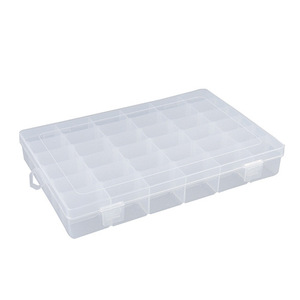 29643 36 Compartments Bead Storage Box With Removable Dividers Small Hardware Organizer Case