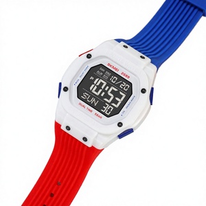 2689 ABS Case Hangzhou <b>Movement</b> Waterproof Chronograph Sport Men's Digital Watch with Alarm 5BAR Silicone Band - Product Image 3