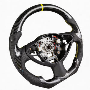 Volant de course <span class=keywords><strong>sport</strong></span> FEIXIANG à 3 branches en cuir véritable et fibre de carbone, compatible <span class=keywords><strong>Infiniti</strong></span> Nissan, forme D, fond plat, modifié - Product Image 4