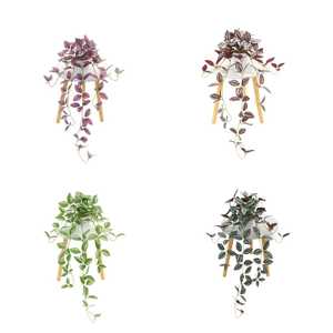 Plante artificielle An Yun en forme d'araignée, 80 cm, plante grimpante en soie, décoration intérieure, vert, rose, rouge, vert foncé, avec ou sans pot - Product Image 1