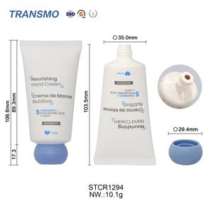 Envase de Tubo Exprimible para Crema de Manos, Tubo con Tapa, Envase Negro para Crema de Manos, Envase de Tubo de Plástico - Product Image 2
