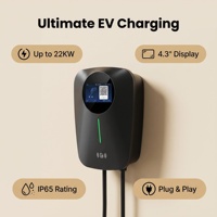 7kW Akıllı APP'li EV Şarj Cihazı IEC 62196-2 24 Ay Garantili 32A Çıkışlı Yer Tipi EV Şarj İstasyonu 5 Metre Kablolu
