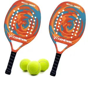 Giá rẻ Durable bãi biển Tennis mái chèo vợt tùy chỉnh thiết kế bãi biển Tennis vợt chất lượng cao sợi Carbon bãi biển Tennis vợt