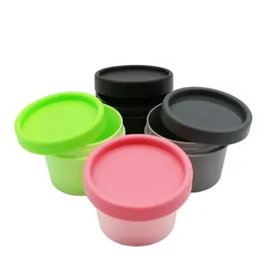 Fournisseur Pot de luxe en plastique rose vert noir luxuriant 50g 100g 150g 200g Pot cosmétique de crème de beauté pour le visage en PP - Product Image 1
