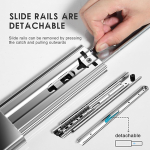 מגלשות aolisheng מגירת aolisheng 71 מ "מ 150lb חובה כבד הר נושאת רכבת כלי אחסון rv ואחסון ציוד - Product Image 3