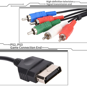 Consola de juegos Audio Video <span class=keywords><strong>Av</strong></span> <span class=keywords><strong>Cable</strong></span> 1,8 m 6ft Hdtv <span class=keywords><strong>Cable</strong></span> de componente para <span class=keywords><strong>Playstation</strong></span> <span class=keywords><strong>2</strong></span> 3 para Ps3 Ps2 Accesorios de juegos - Product Image 2