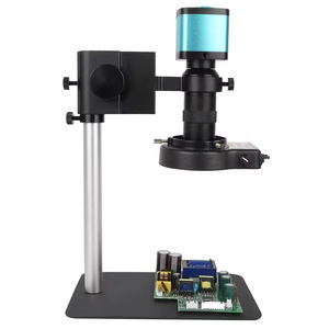 Microscope numérique monoculaire 4K avec zoom 130X, objectif CCD HD-MI 48MP 60FPS 1080P, caméra industrielle, éclairage annulaire LED, réparation de circuits imprimés - Product Image 3
