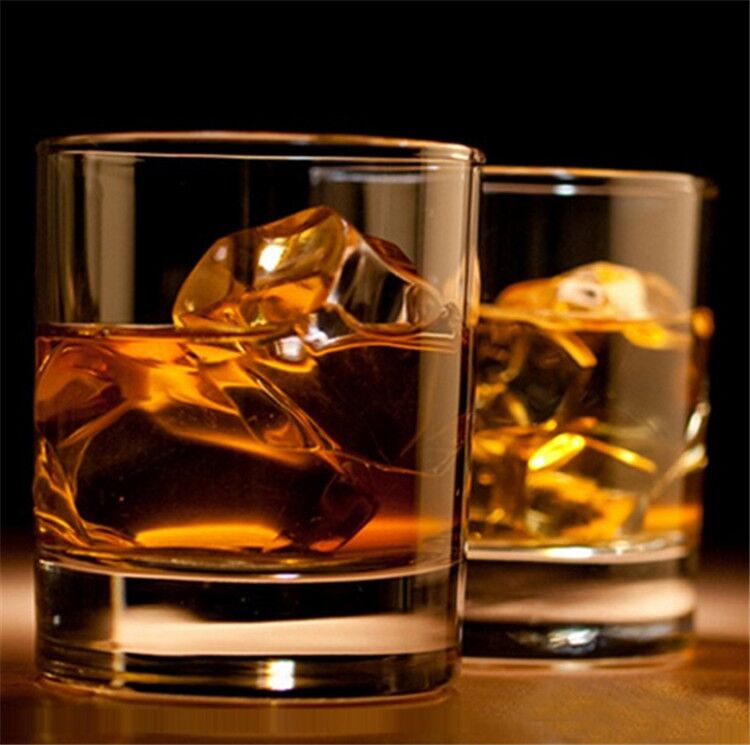 9~12oz  Old Fashioned Style Clear Tumbler Whiskey Glasses Whiskey Tumbler Glasses with etched