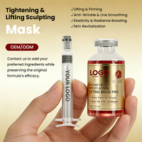 Masque hydratant au collagène GUOCUI BIO TECH 48,750ppm, soie dorée, effet tenseur instantané, effet liftant multi-actions pour le visage