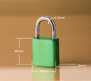 Candado de aluminio de alta calidad de 40 50mm con grillete de acero personalizado y llave de cilindro reemplazable Desbloquea la seguridad primero - Product Image 4