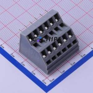 KFM736-5.0-2X6P Spring Terminal Block Through hole Component (THT),P=5mm Connector 5mm 12P 6 17A - Product Image 1