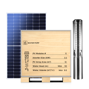ชุดปั๊มน้ำพลังงานแสงอาทิตย์สำหรับหน้าจอแอปอัจฉริยะ2.2KW ระบบพลังงานแสงอาทิตย์นอกระบบเกษตรกรรม2.2KW ระบบพลังงานแสงอาทิตย์ - Product Image 1
