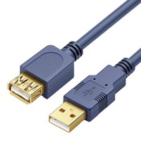 Cable de Extensión USB 2.0 Macho a Hembra de Alta Velocidad para Cargador de Teléfono, Computadora, Impresora, TV