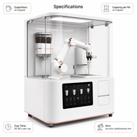 Bras robotisé collaboratif à six axes pour café, charge utile de 5 kg, solution robotique de libre-service pour centres commerciaux, hôtels et gares