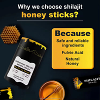 Bâtonnets de miel de Shilajit de l'Himalaya en marque privée |   Soutien Portable pour l'Énergie et la Vitalité